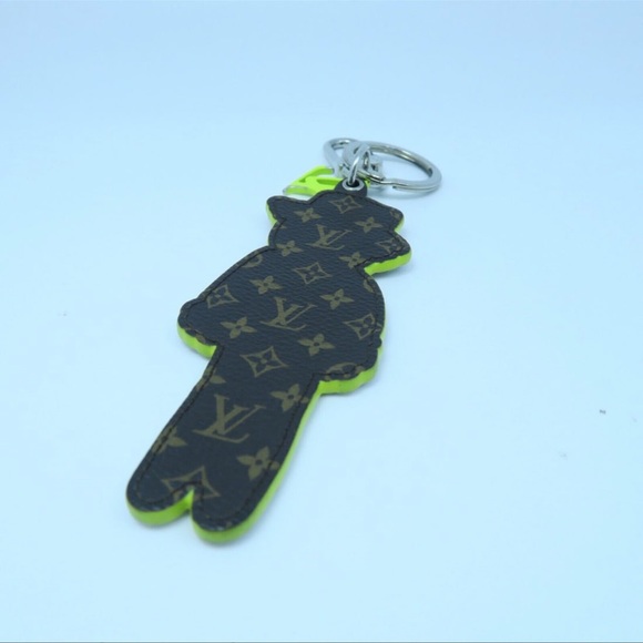 LOUIS VUITTON SHW Bag Charm Keychain Accessories MP2922 Yellow Brown Scarecrow - Picture 4 of 16
